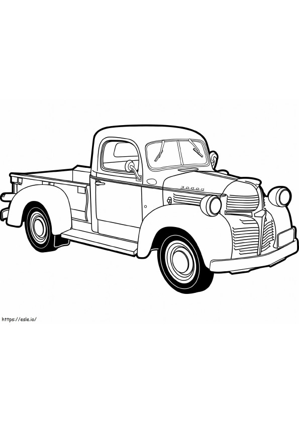 Old Truck coloring page