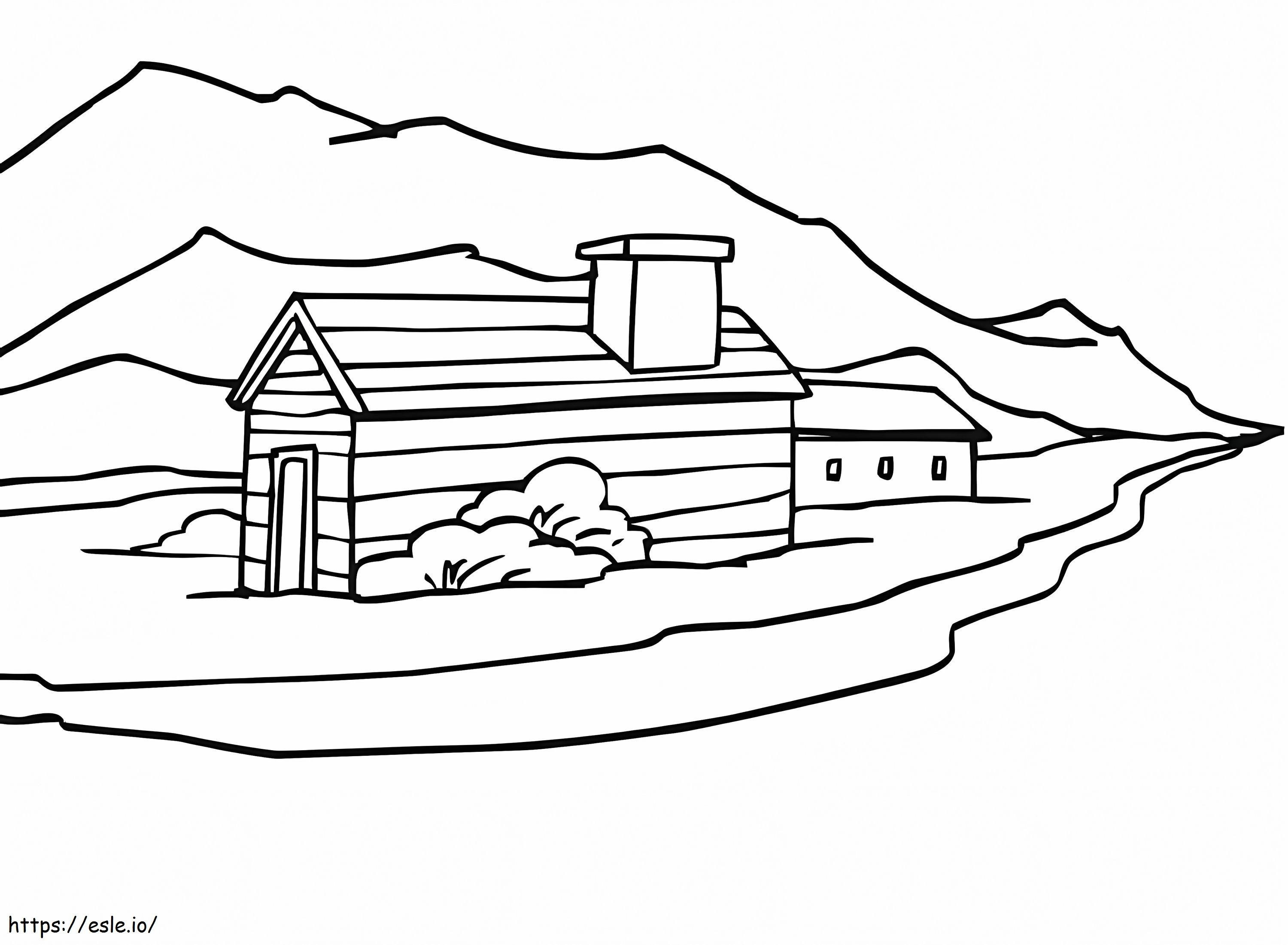 Norway Rural Landscape coloring page