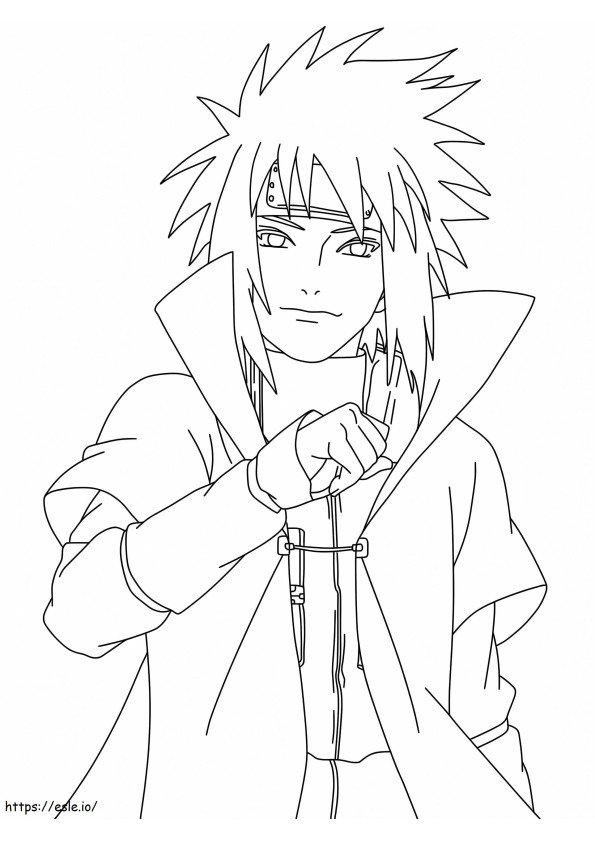 Minato Drawing coloring page