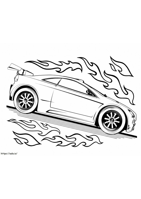 Race Car 13 coloring page