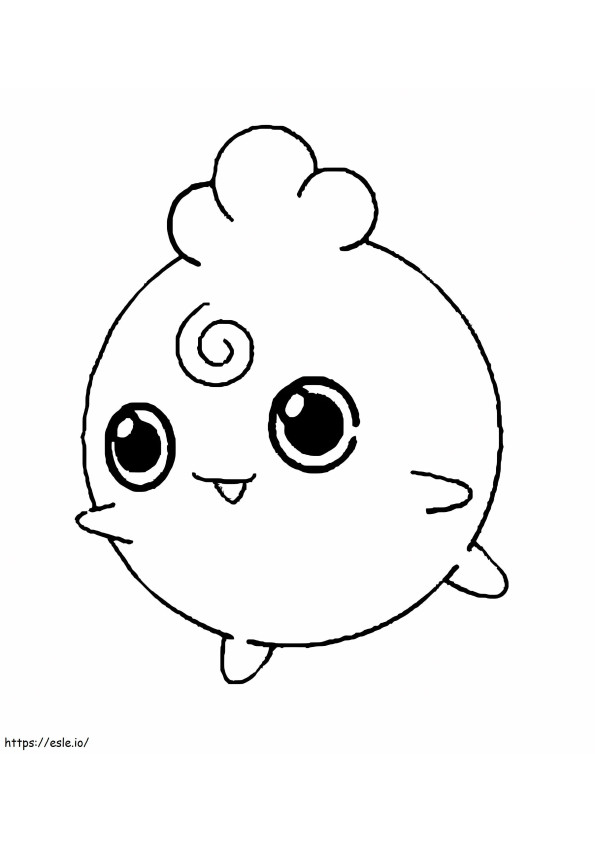 Coloriage Pokémon Igglybuff Gen 2 à imprimer dessin