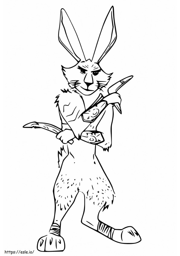Bunnymund From Rise Of The Guardians coloring page
