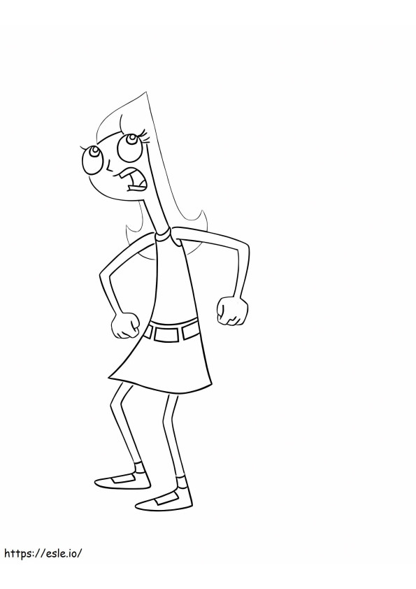 Candace Simple coloring page