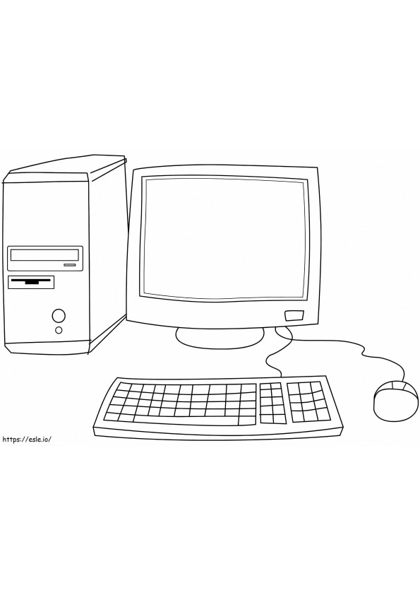 New Computer coloring page
