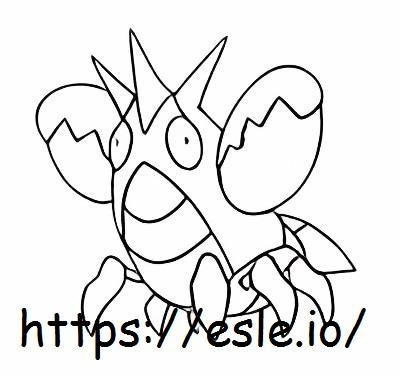 Corphish coloring page