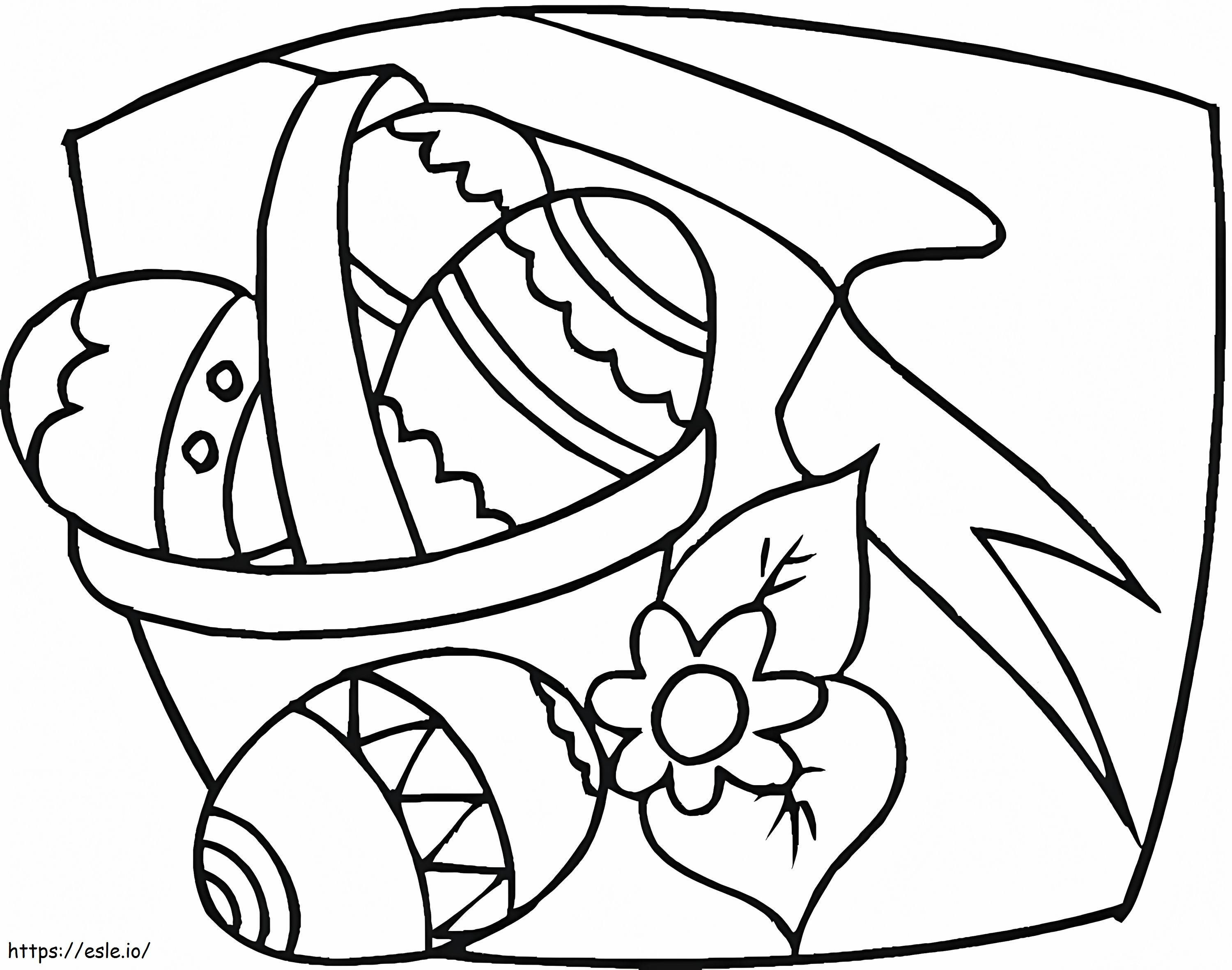 Easter Basket 2 coloring page