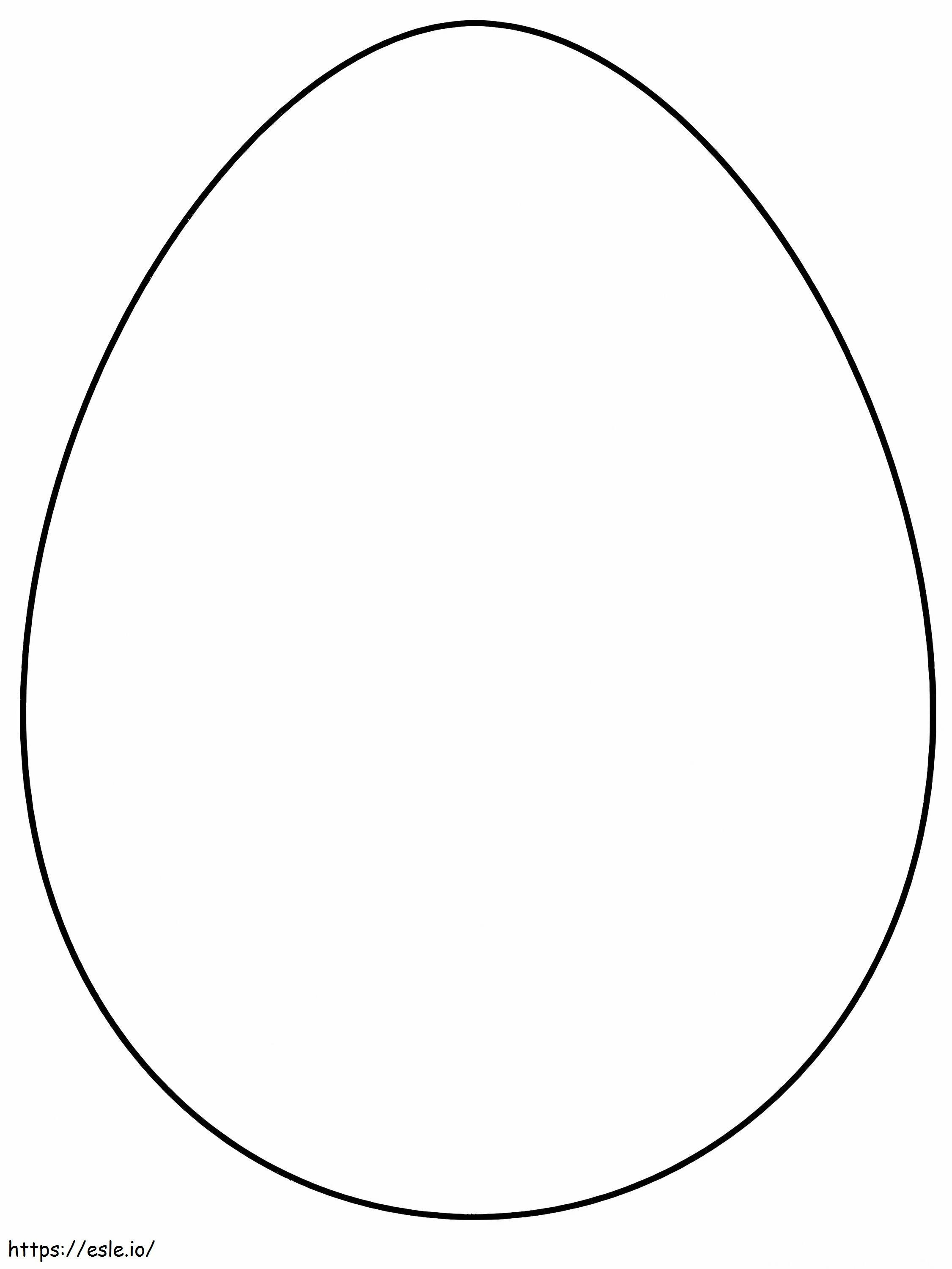 Tavallinen muna värityskuva