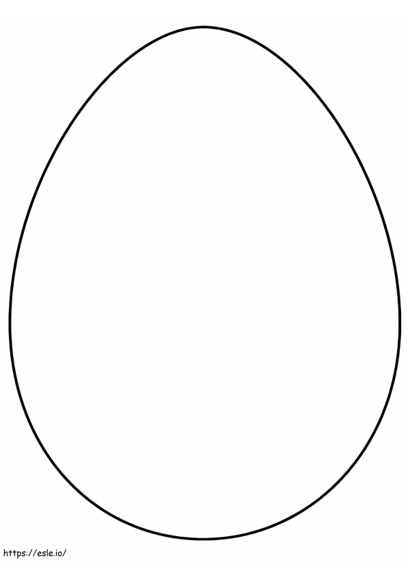 Telur Polos Gambar Mewarnai