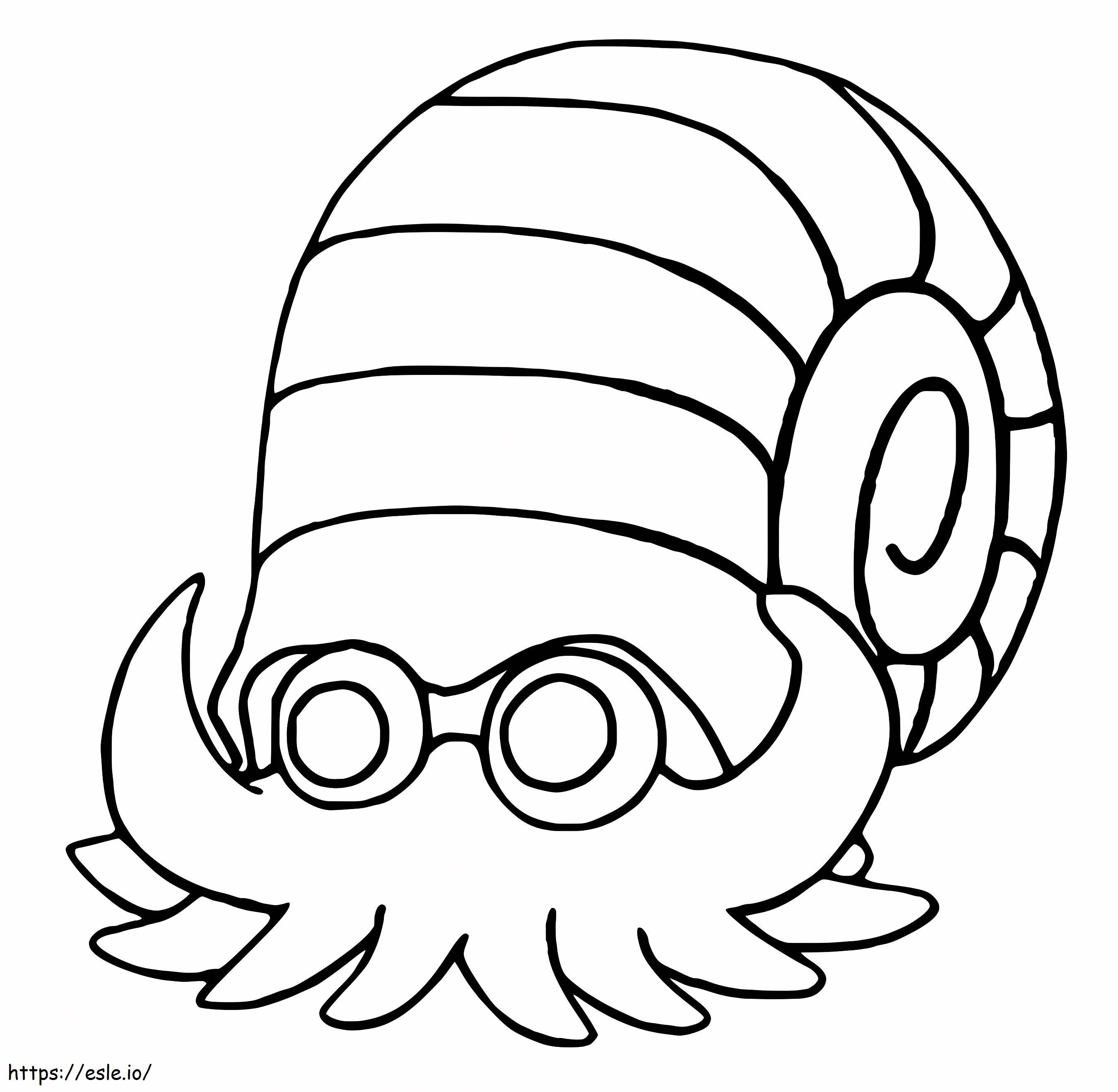 Aranyos Omanyte kifestő - Ingyenes PDF Nyomtatható