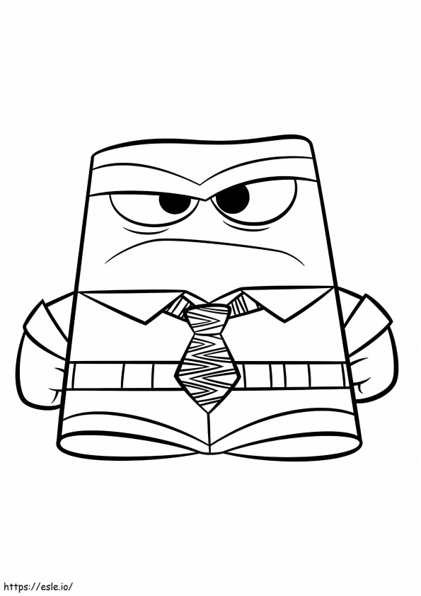 Serious Anger coloring page