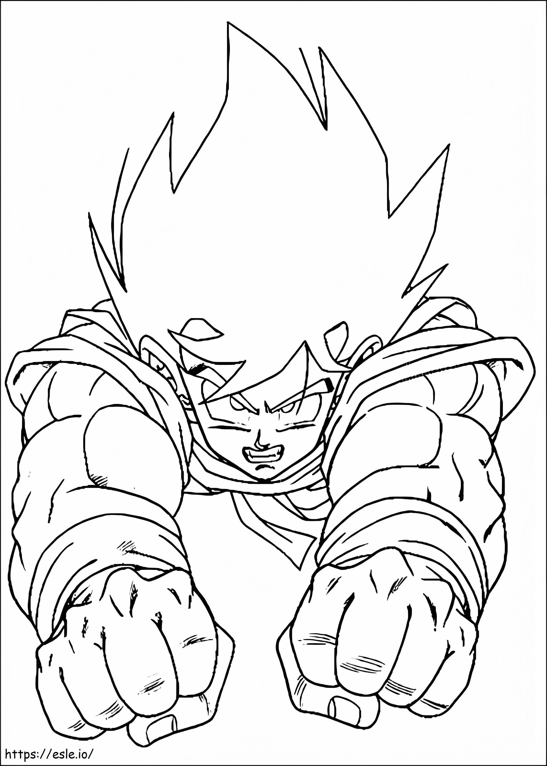 Son Goku For Kids coloring page