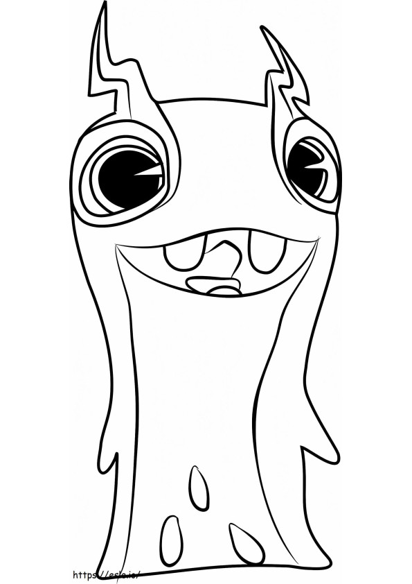 Happy Tazerling A4 coloring page