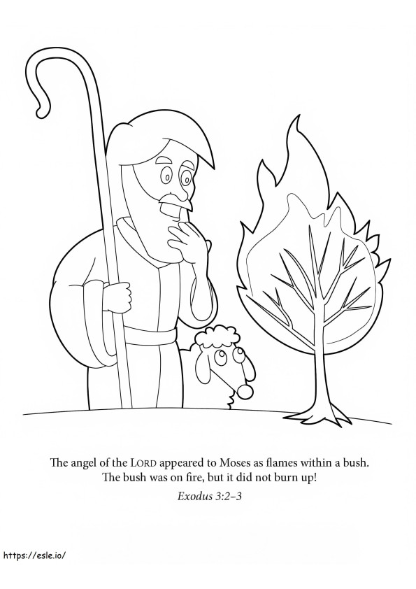 The Burning Bush Printable