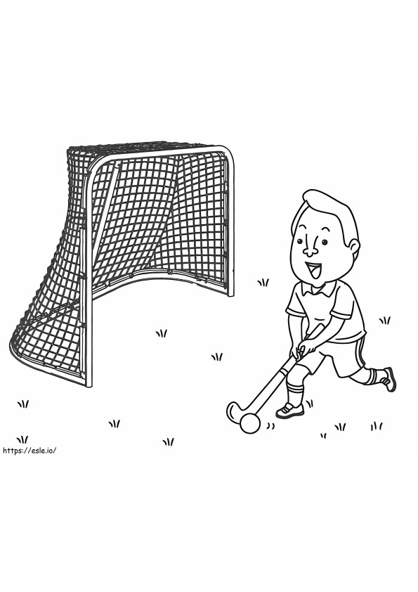 Cartoon-Hockeyspieler ausmalbilder