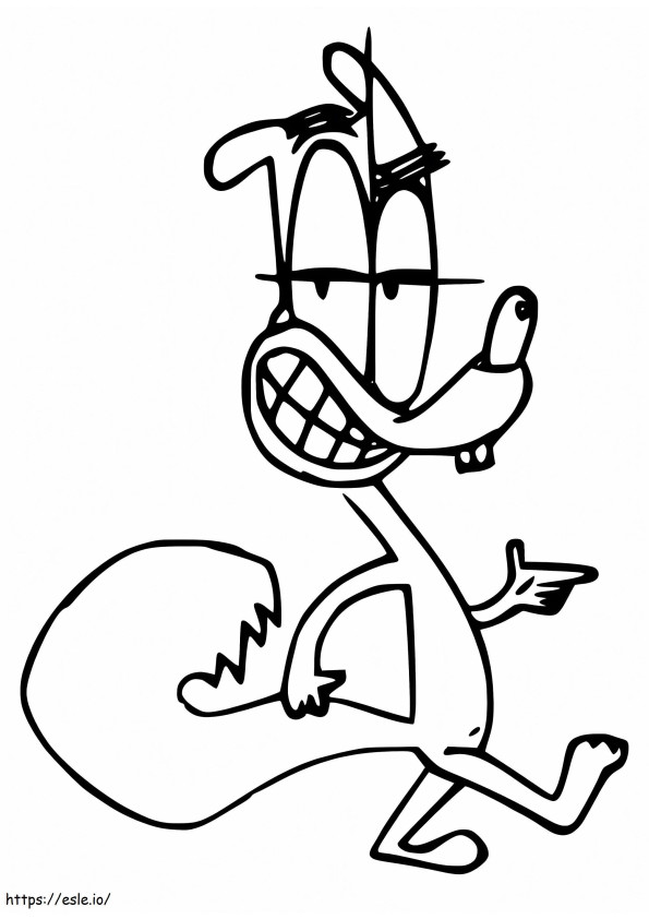 Rodney From Squirrel Boy coloring page