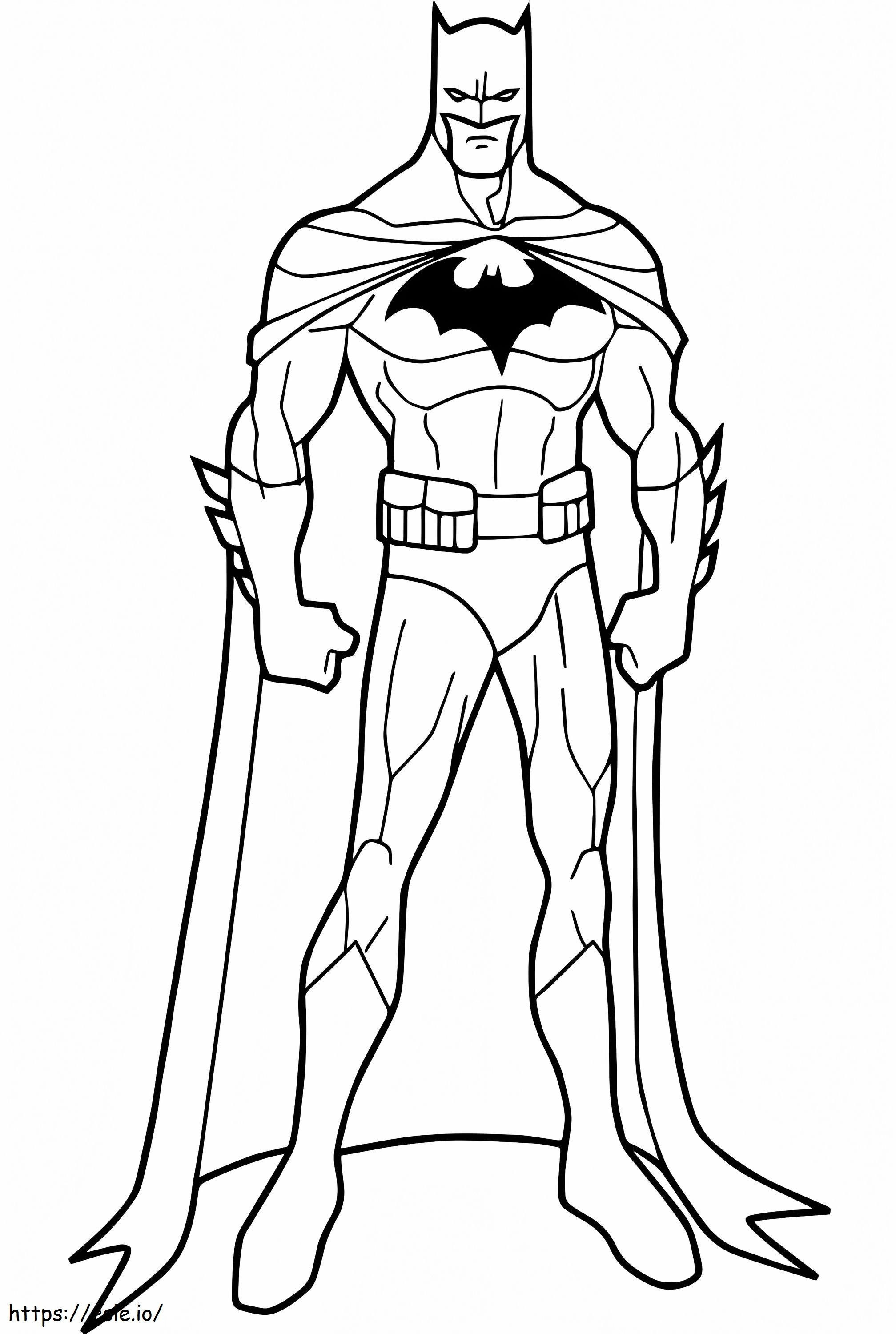 Coloriage Corps de Batman à imprimer dessin