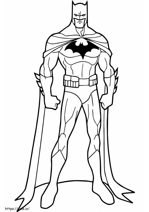 Batmanin vartalo värityskuva