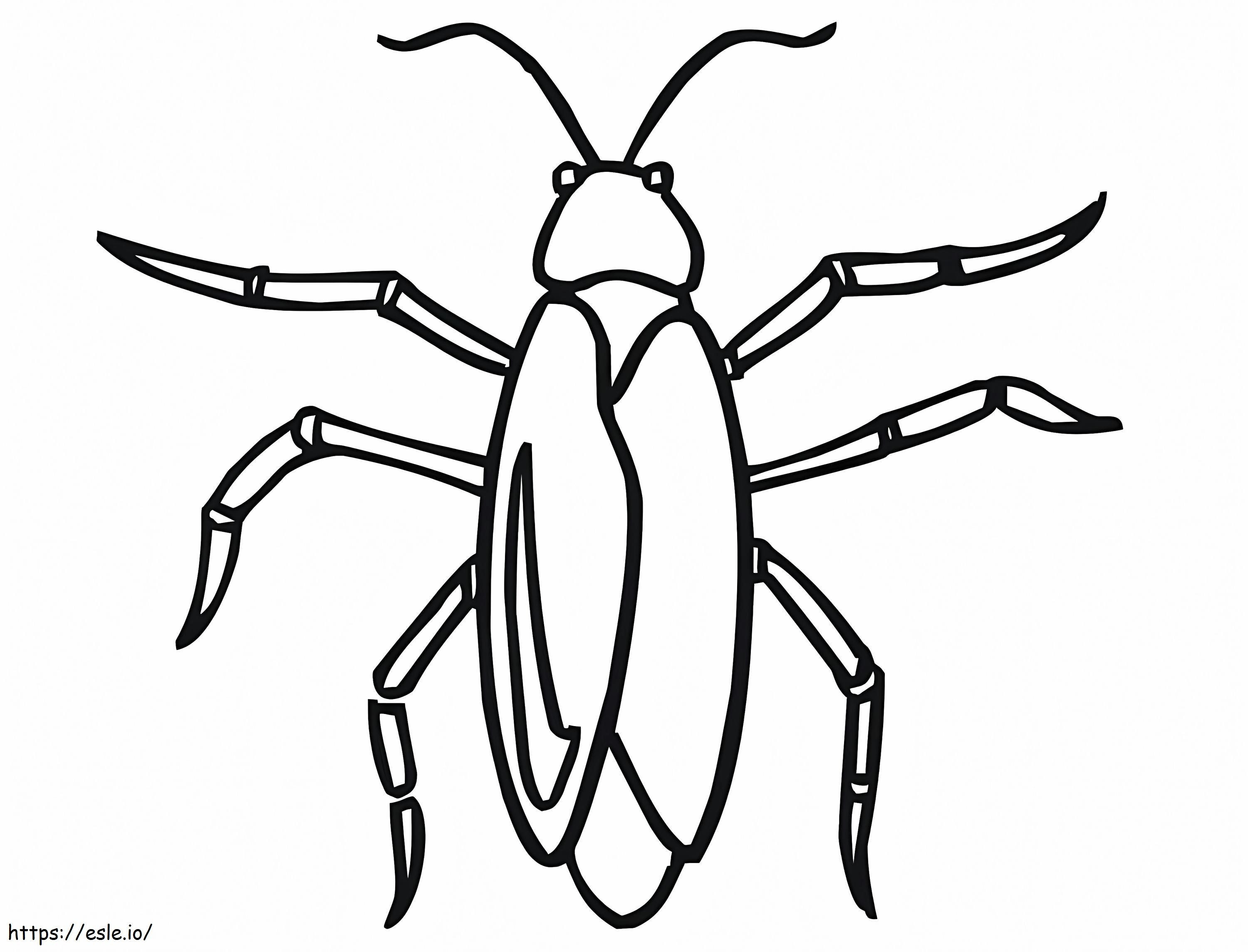 Kakkerlak Makkelijk kleurplaat kleurplaat