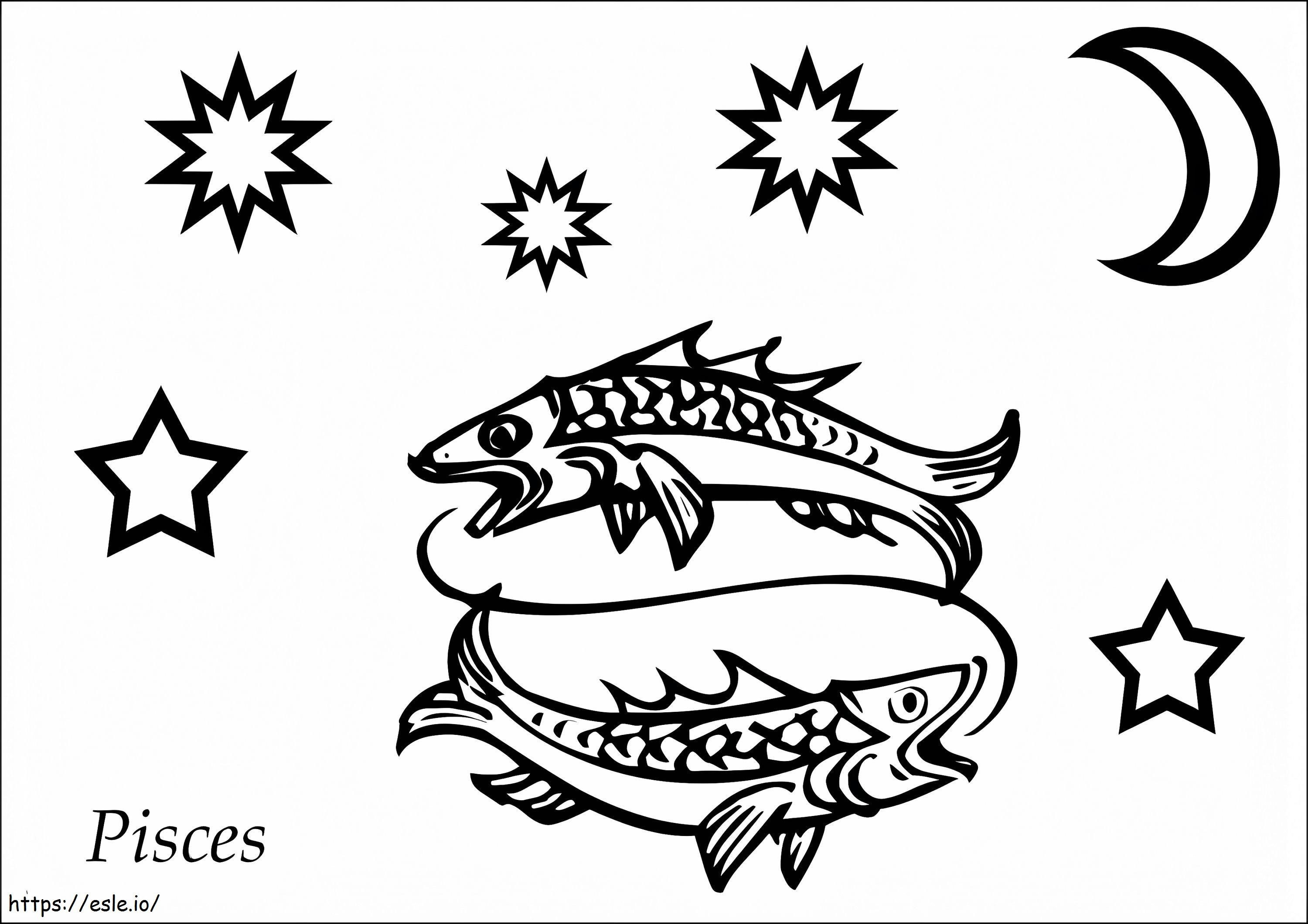 Pisces To Print coloring page
