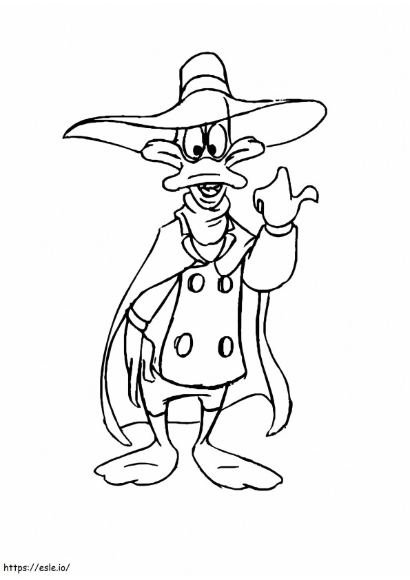 Funny Darkwing Duck coloring page