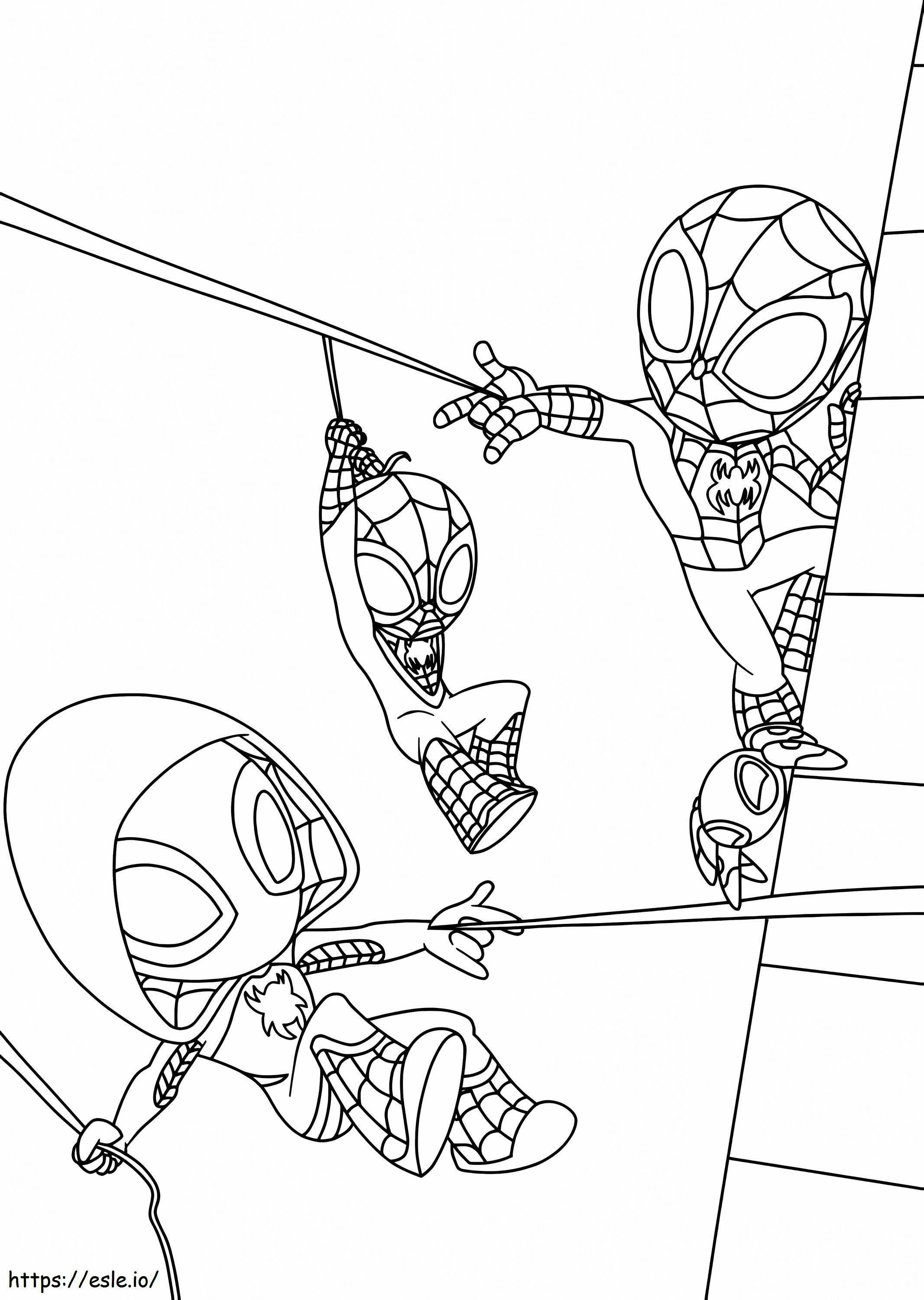 Spidey And His Amazing Friends For Kid coloring page