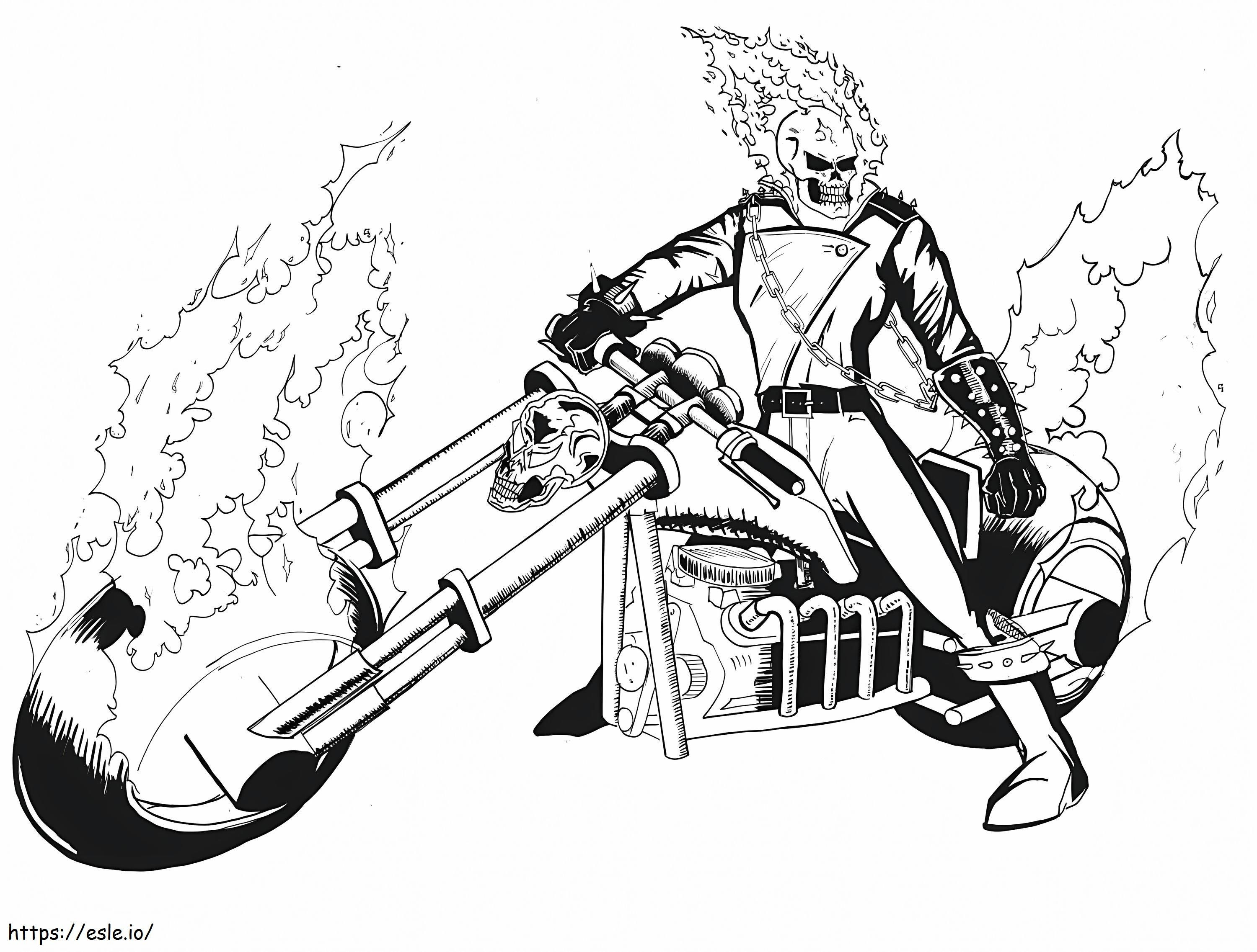 Ghost Rider 8 de colorat