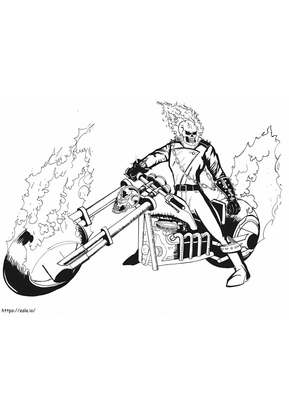 Ghost Rider 8 coloring page