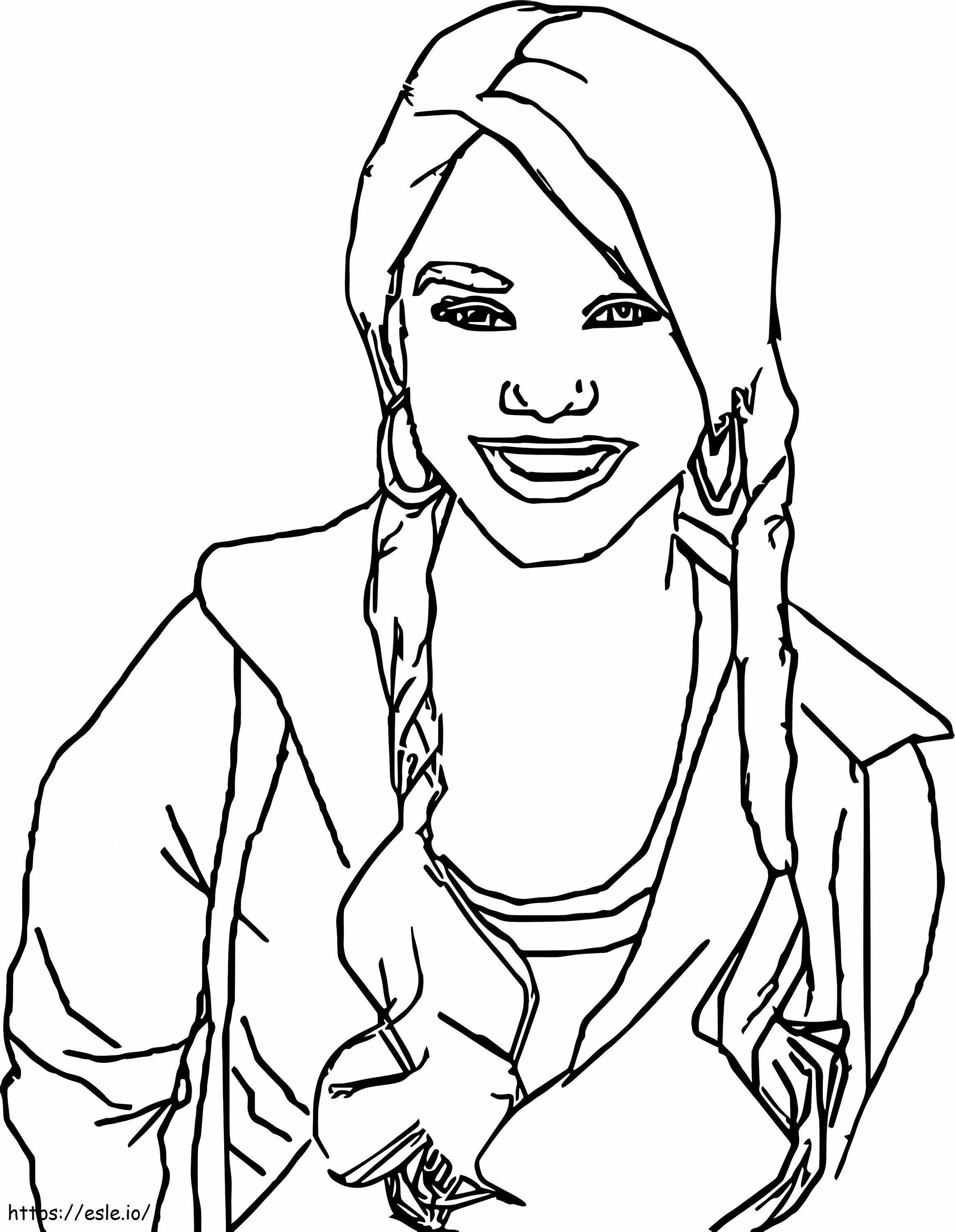 Gabriella From High School Musical 1 coloring page