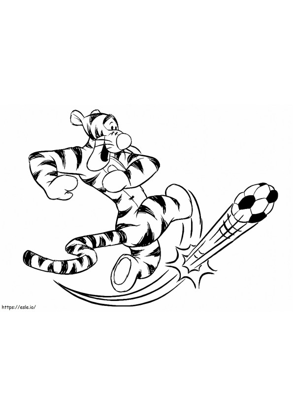 Tiger Play Soccer