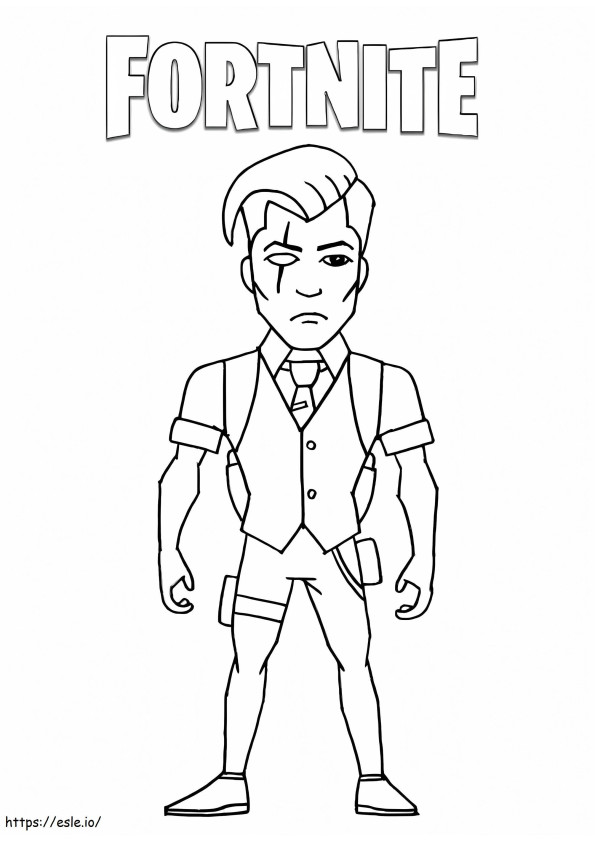 Midas Fortnite coloring page