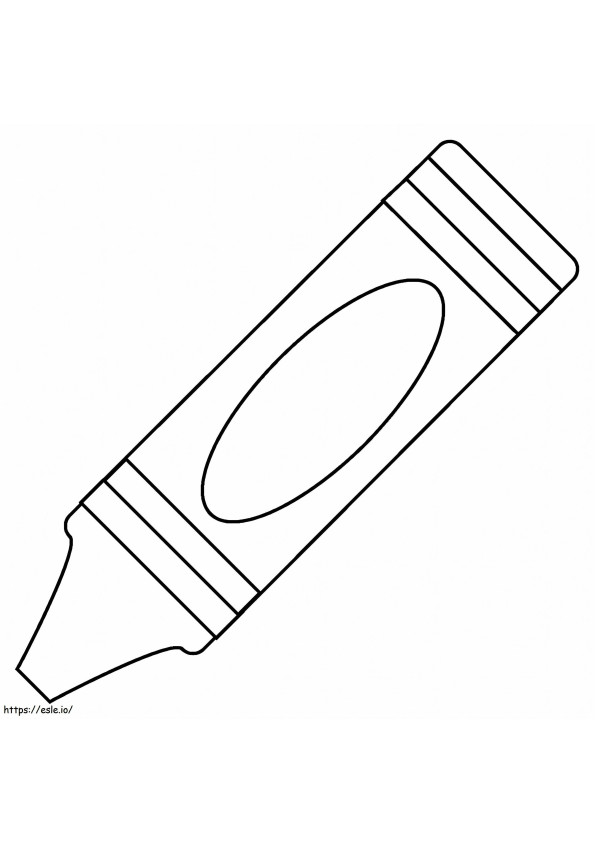Coloriage Crayon simple à imprimer dessin