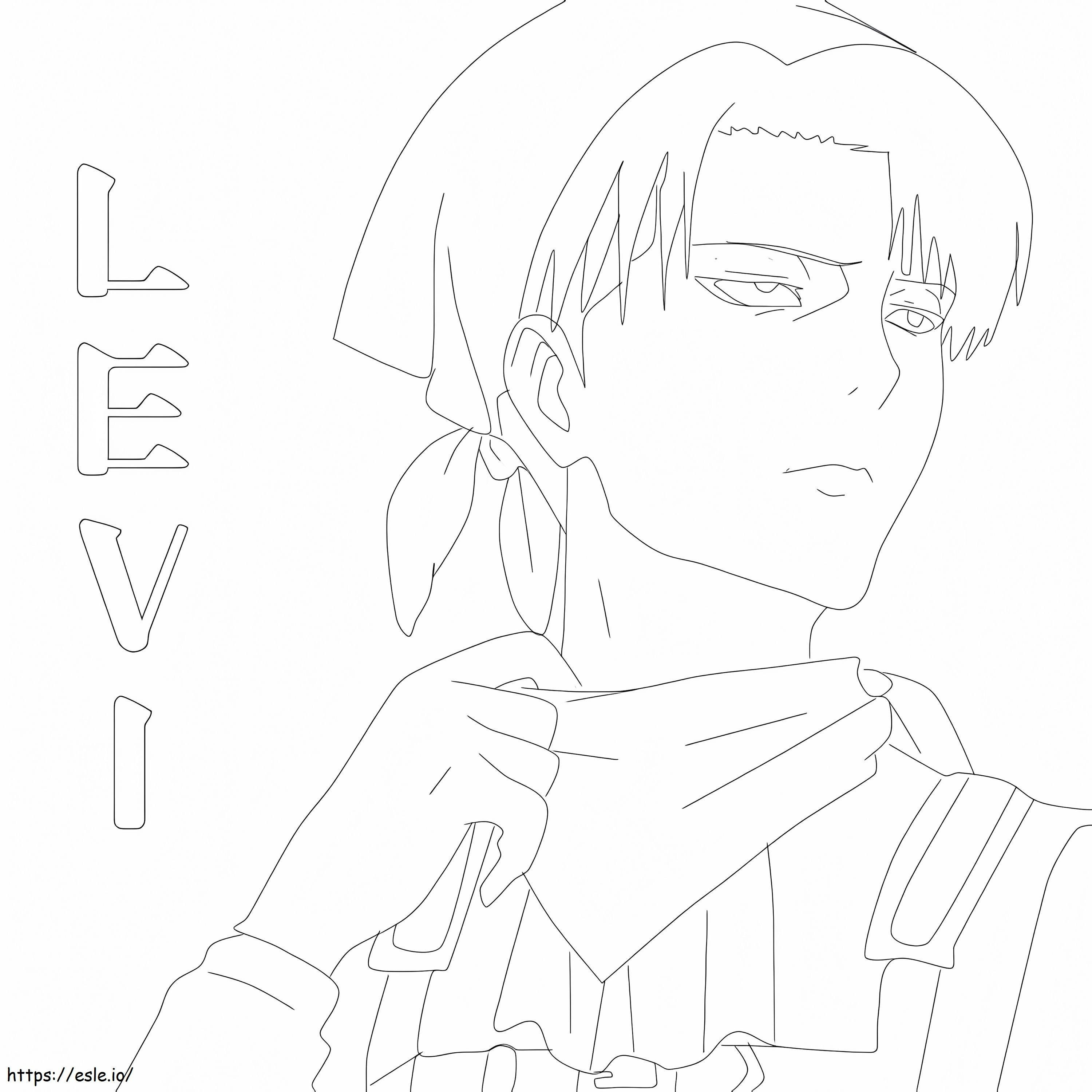 Levi Is Cool coloring page
