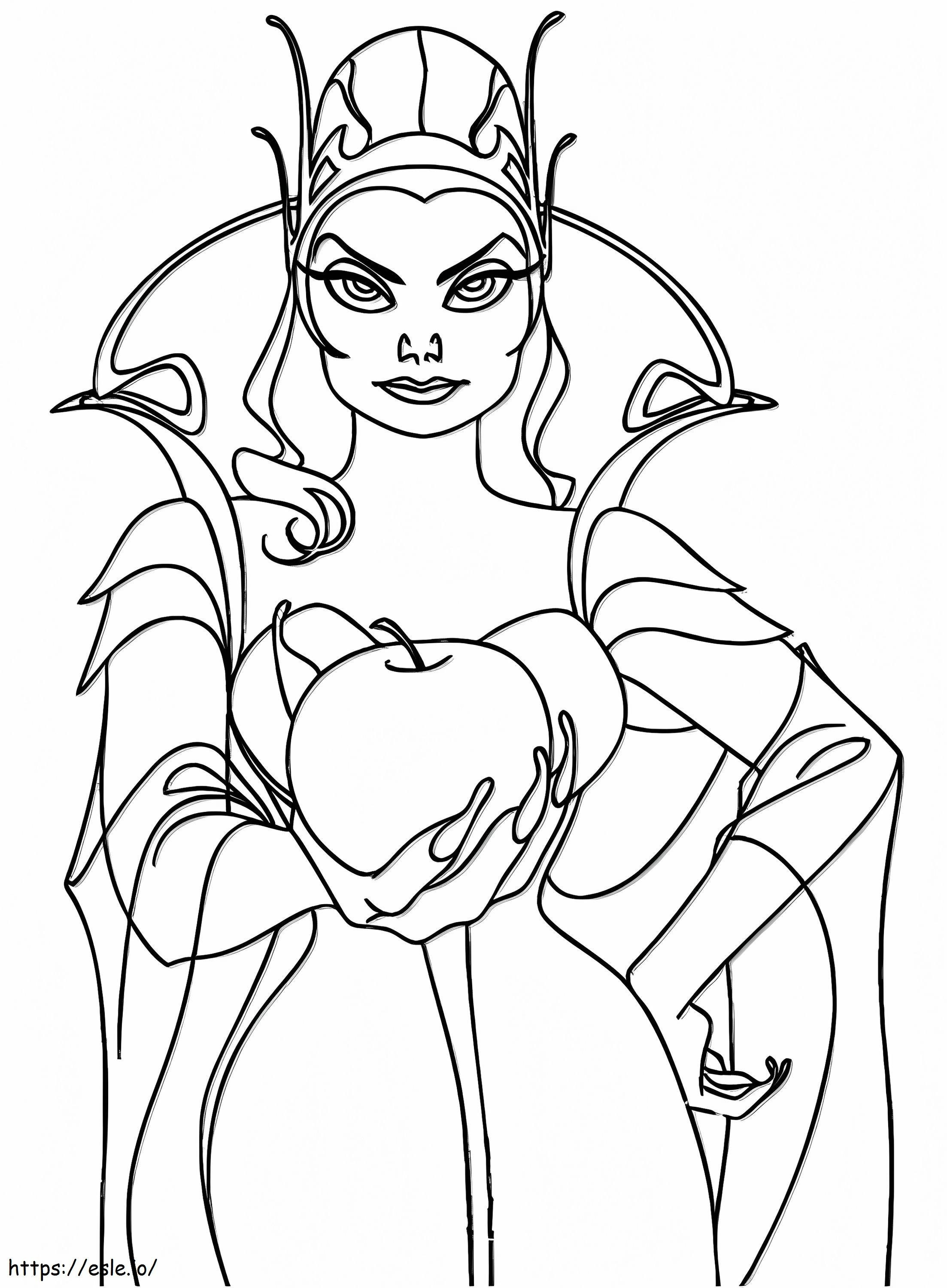 In Queen Bunk A4 coloring page