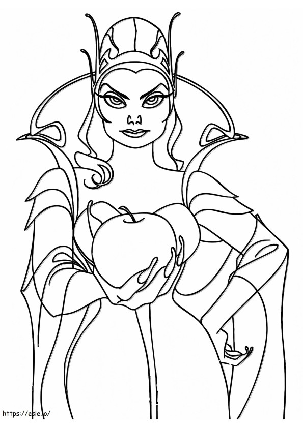 In Queen Bunk A4 coloring page