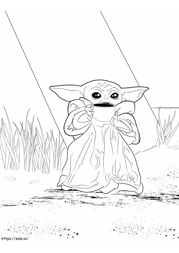 Good Yoda coloring page