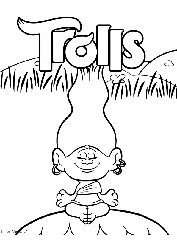 Dreamworks Meditar coloring page