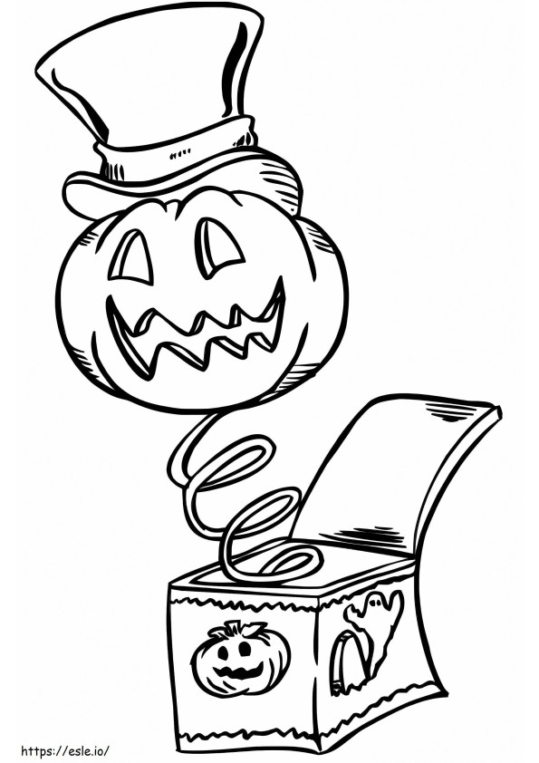 Pumpkin Head Toy coloring page