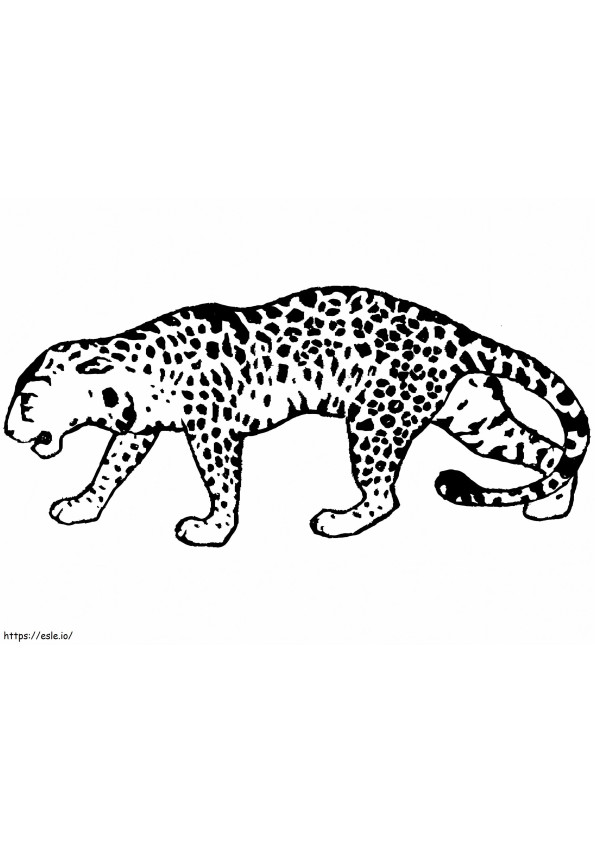 Leopard imprimabil gratuit de colorat