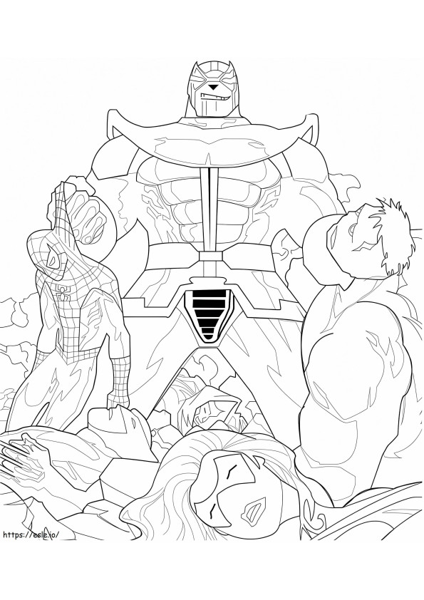 3Thanos Destroying Avengers