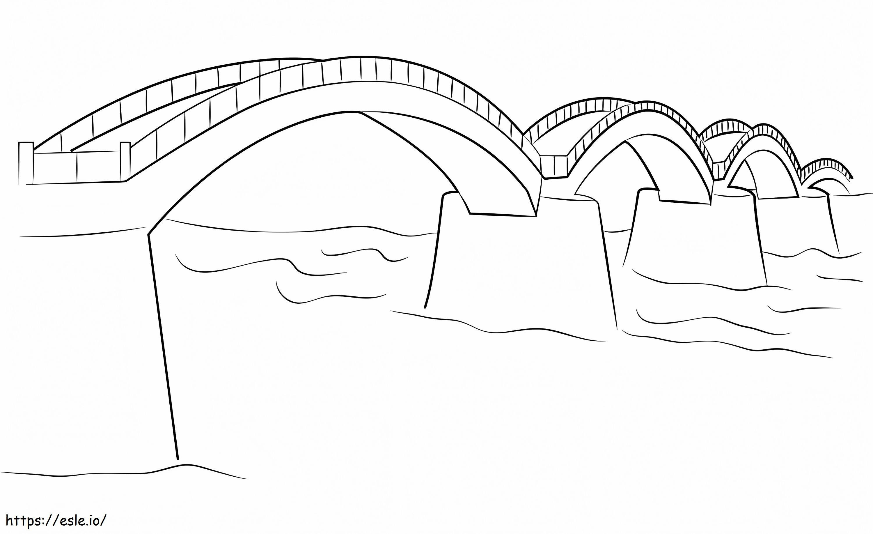 Hosszú híd kifestő