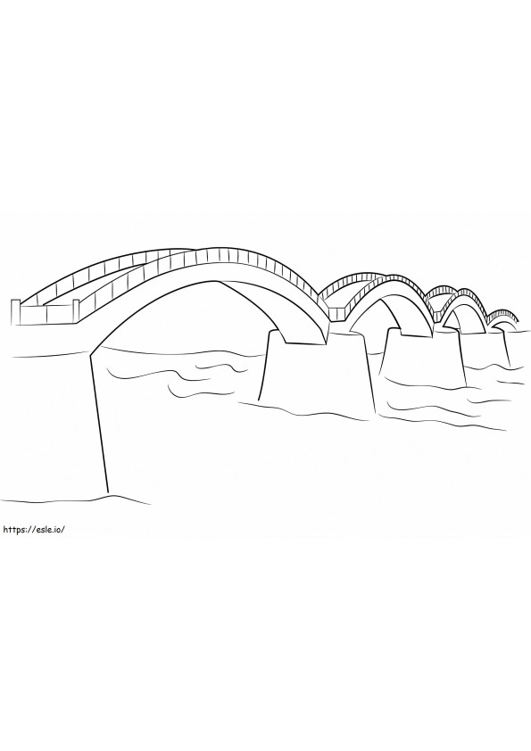 Hosszú híd kifestő