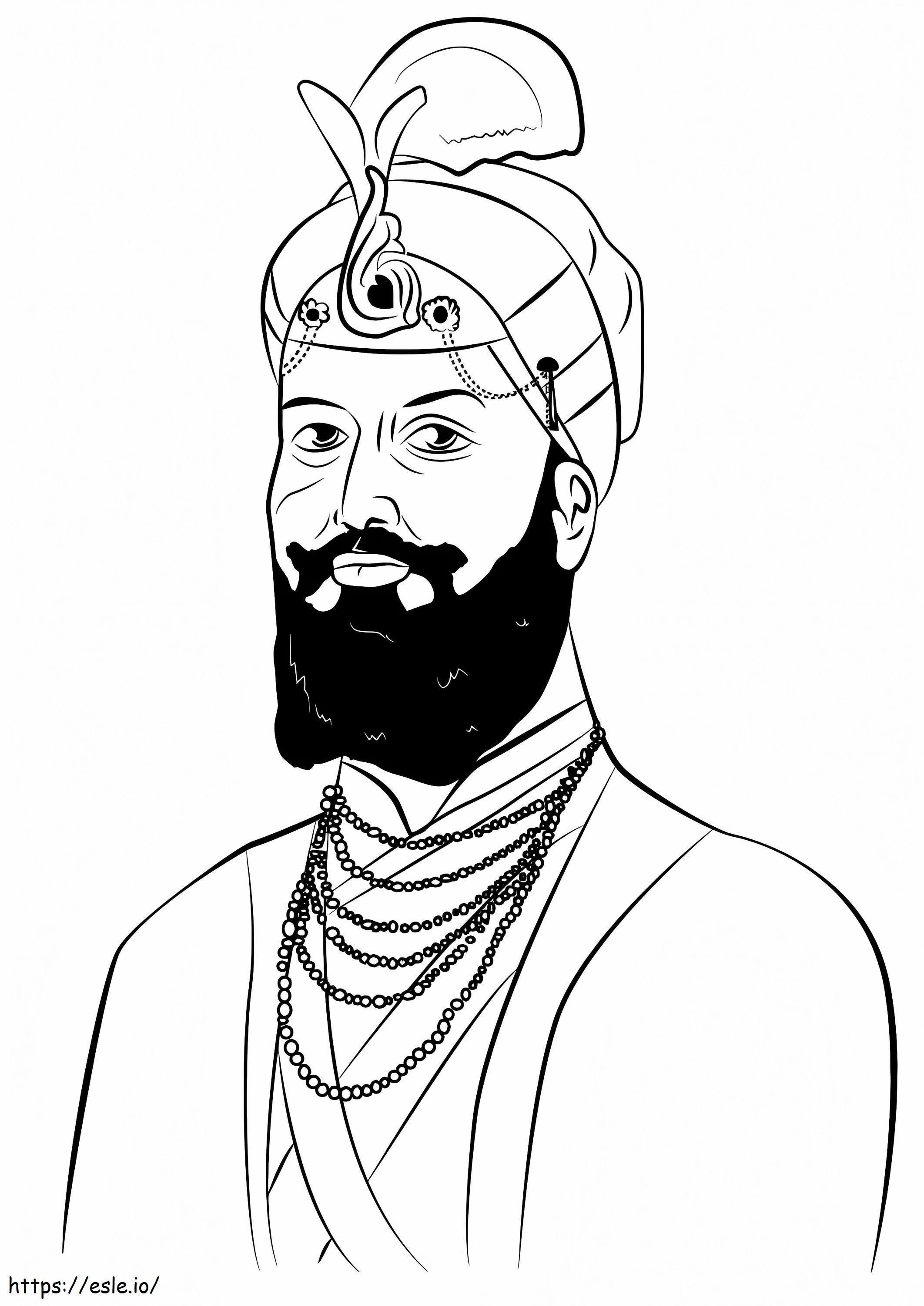 Master Hargobind coloring page
