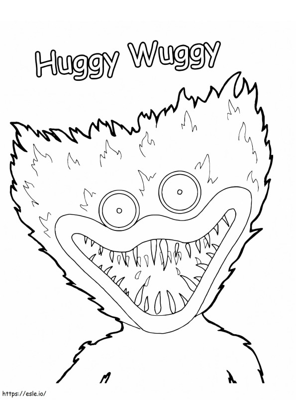 Huggy Wuggy 1 para colorir