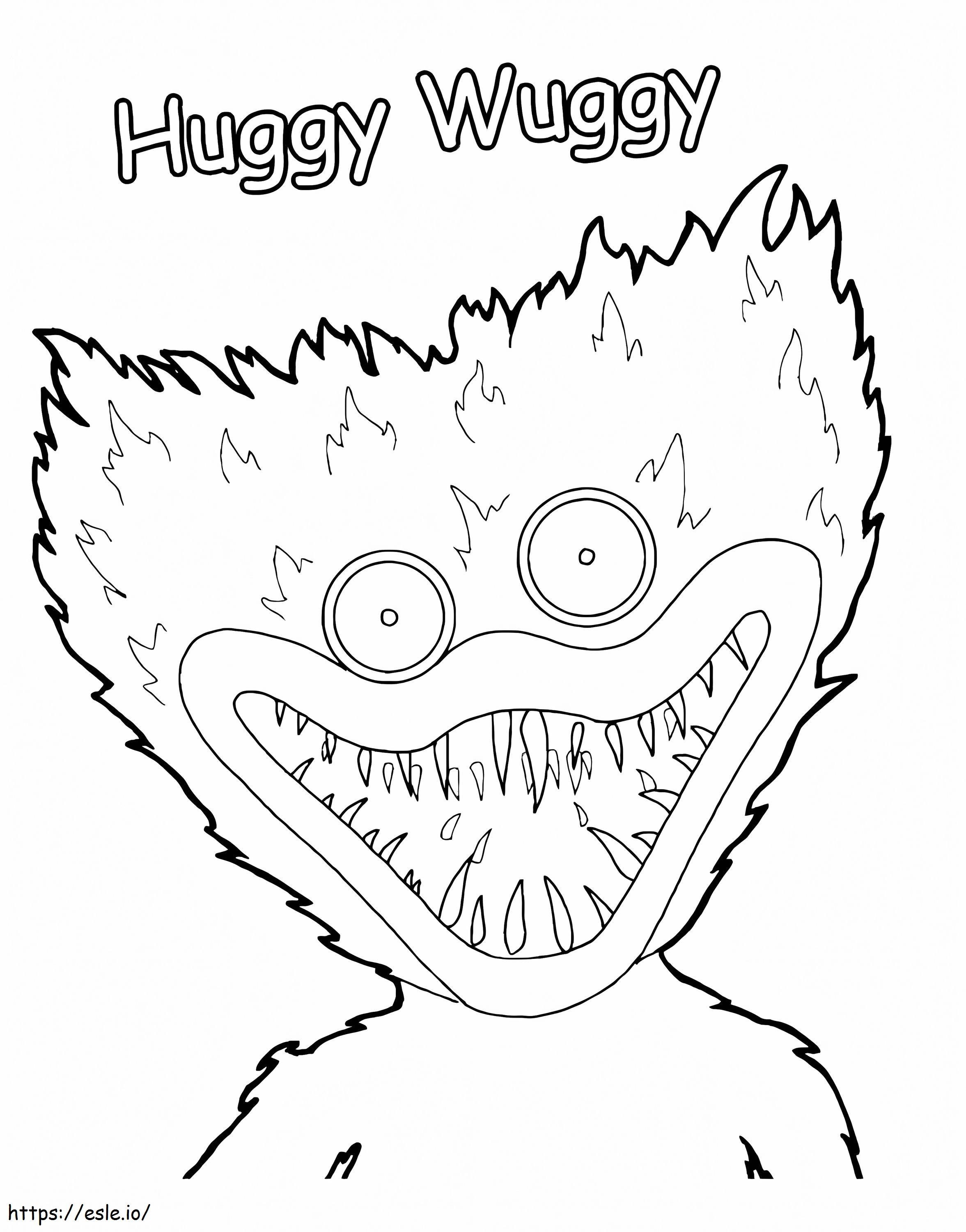 Huggy Wuggy 1 coloring page