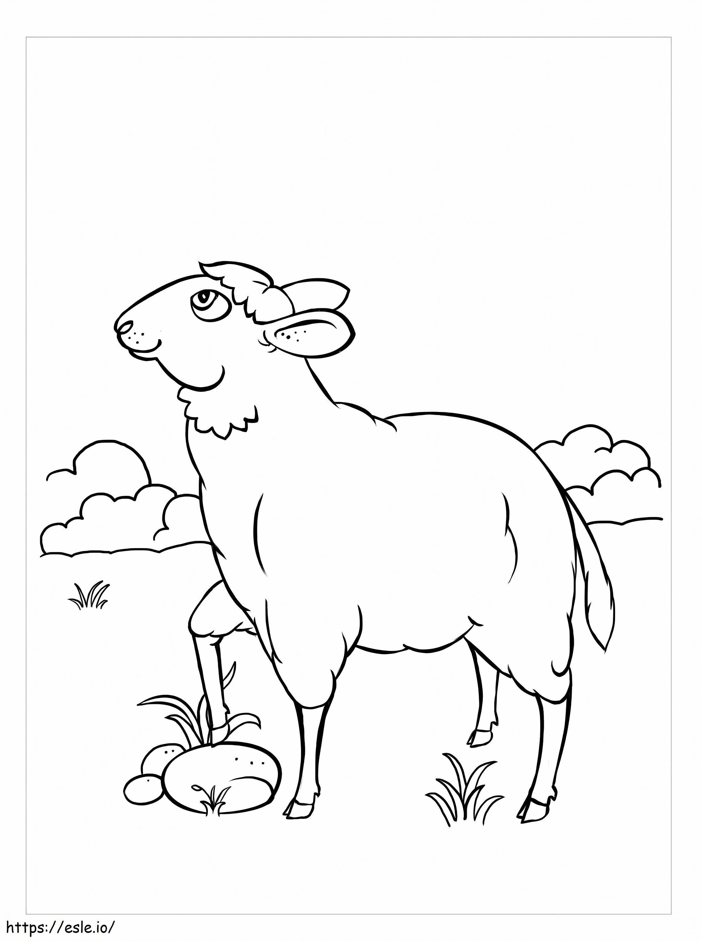 Free Sheep coloring page