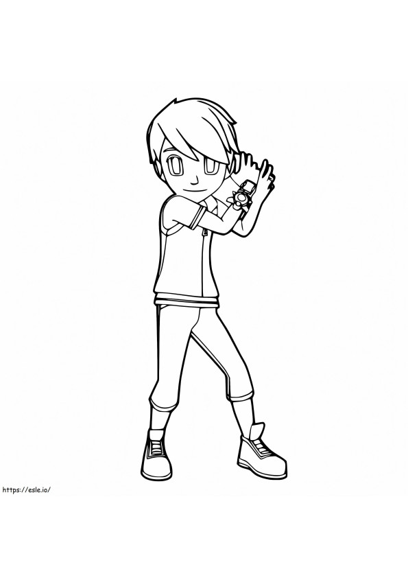 Ryan Char From Tobot coloring page