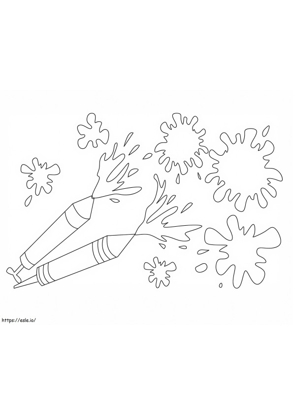 Holi coloring page