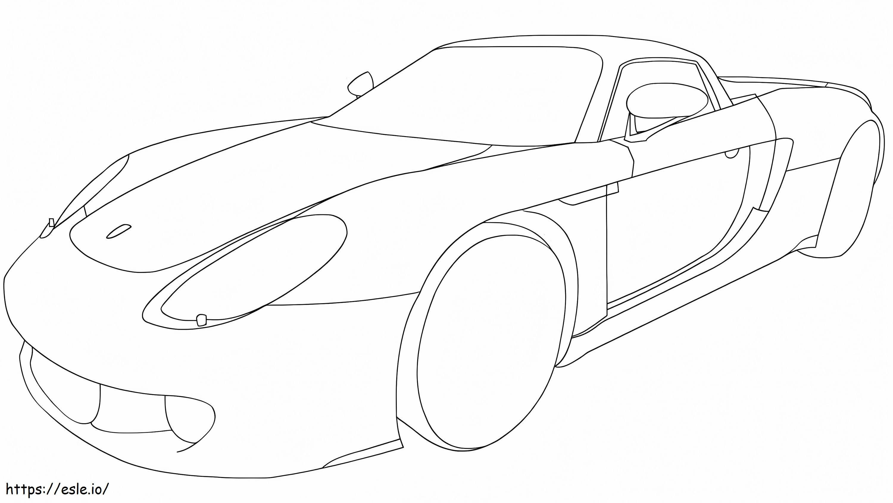 Coloriage Porsche Carrera GT à imprimer dessin