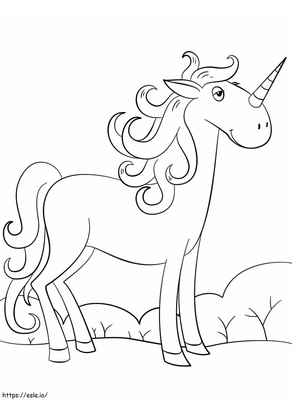 Cute Unicorn 771X1024 coloring page