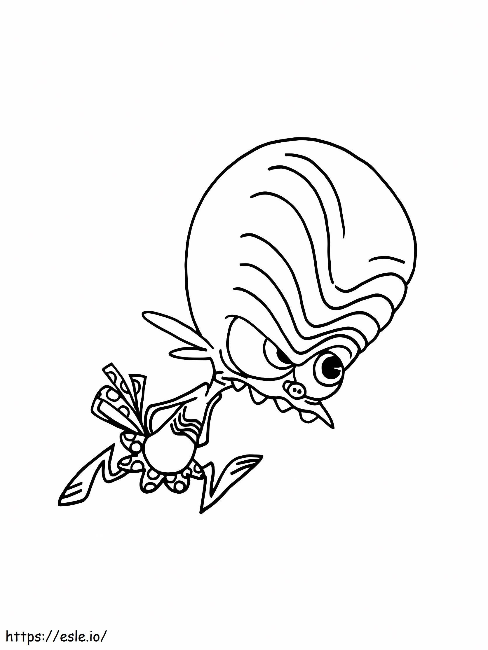 Angry Candy Caramella coloring page